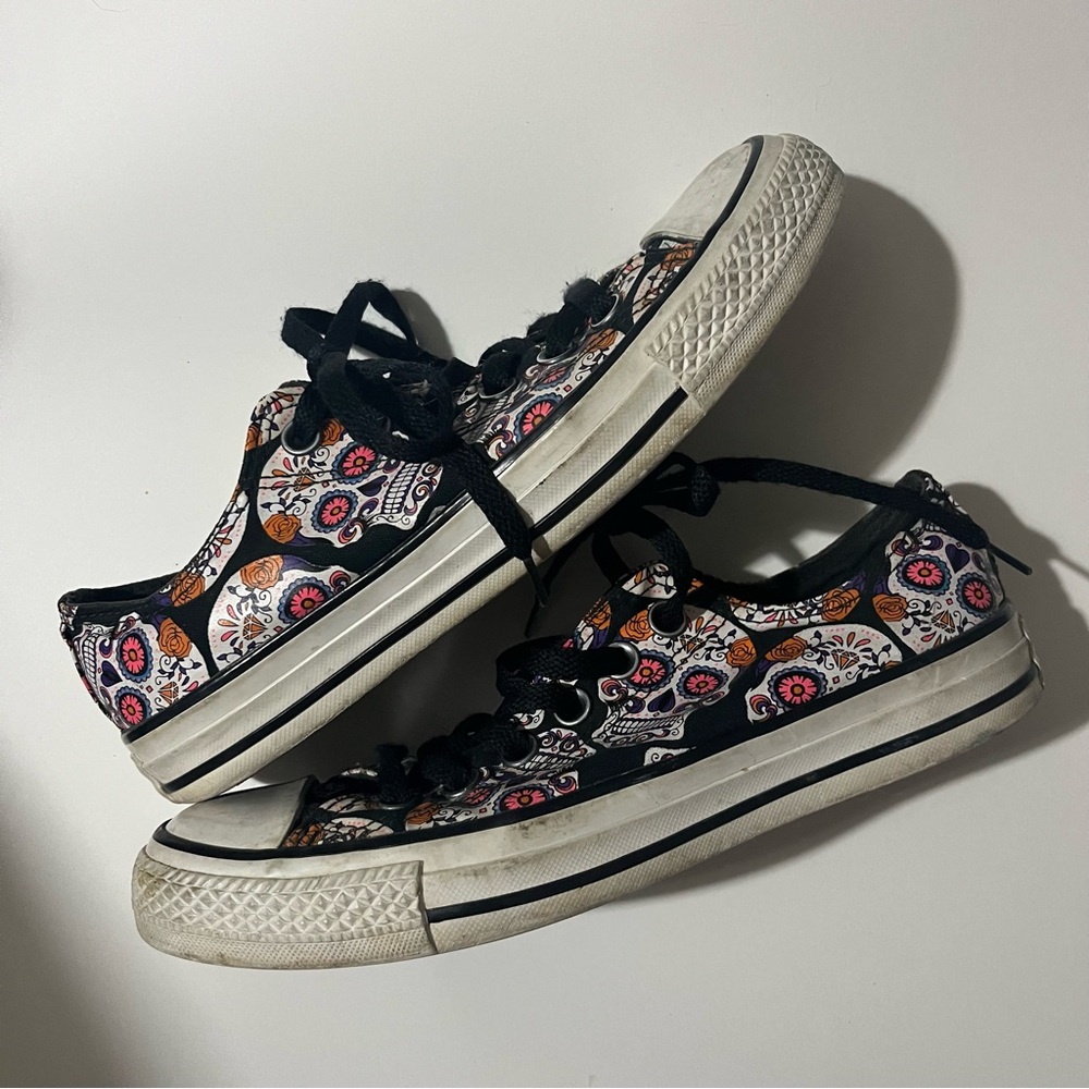 Converse All Star Sugar Skull Print Sz 7